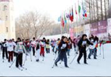 Students in training for Vasaloppet China 2009